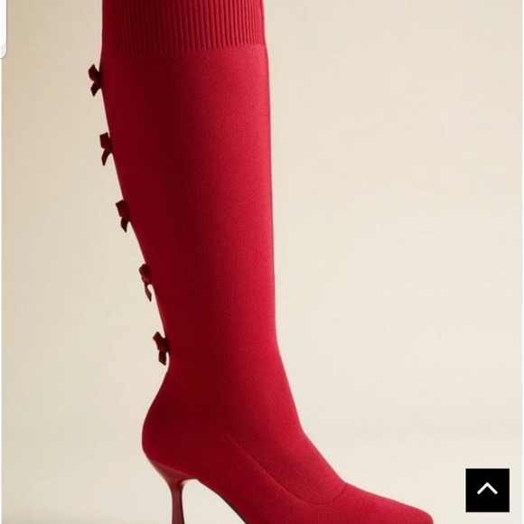 NWT Torrid Red Bow Back Stiletto Boots - Picture 3 of 5